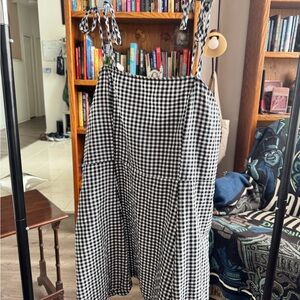 SHEIN Monochrome Checkered Top